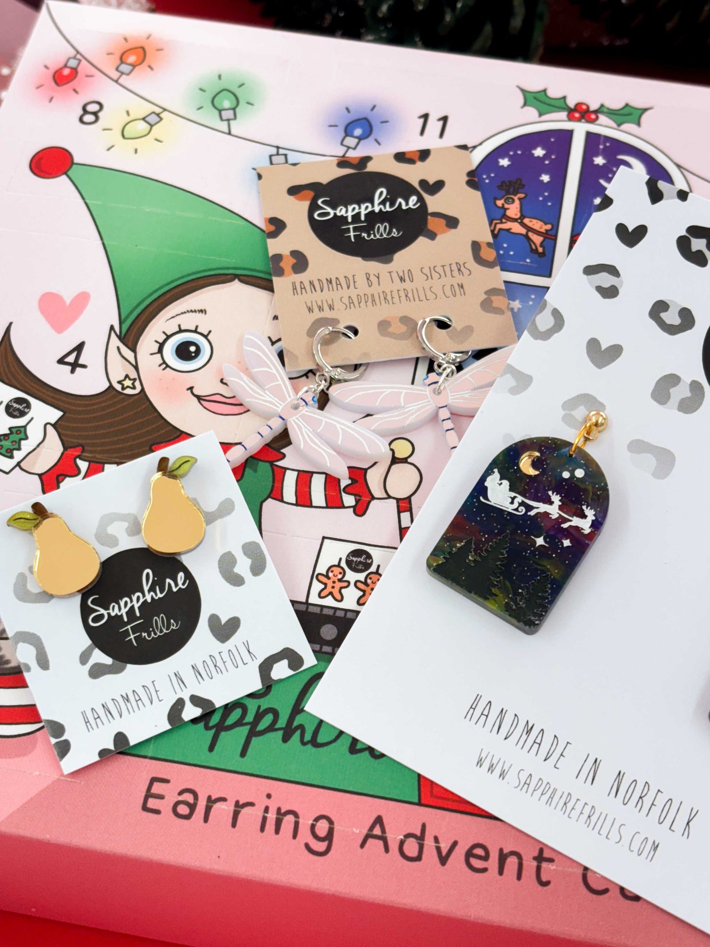 12 Day MIXED (Stud, Ball Stud, Hook & Hoop) Earring Advent Calendar