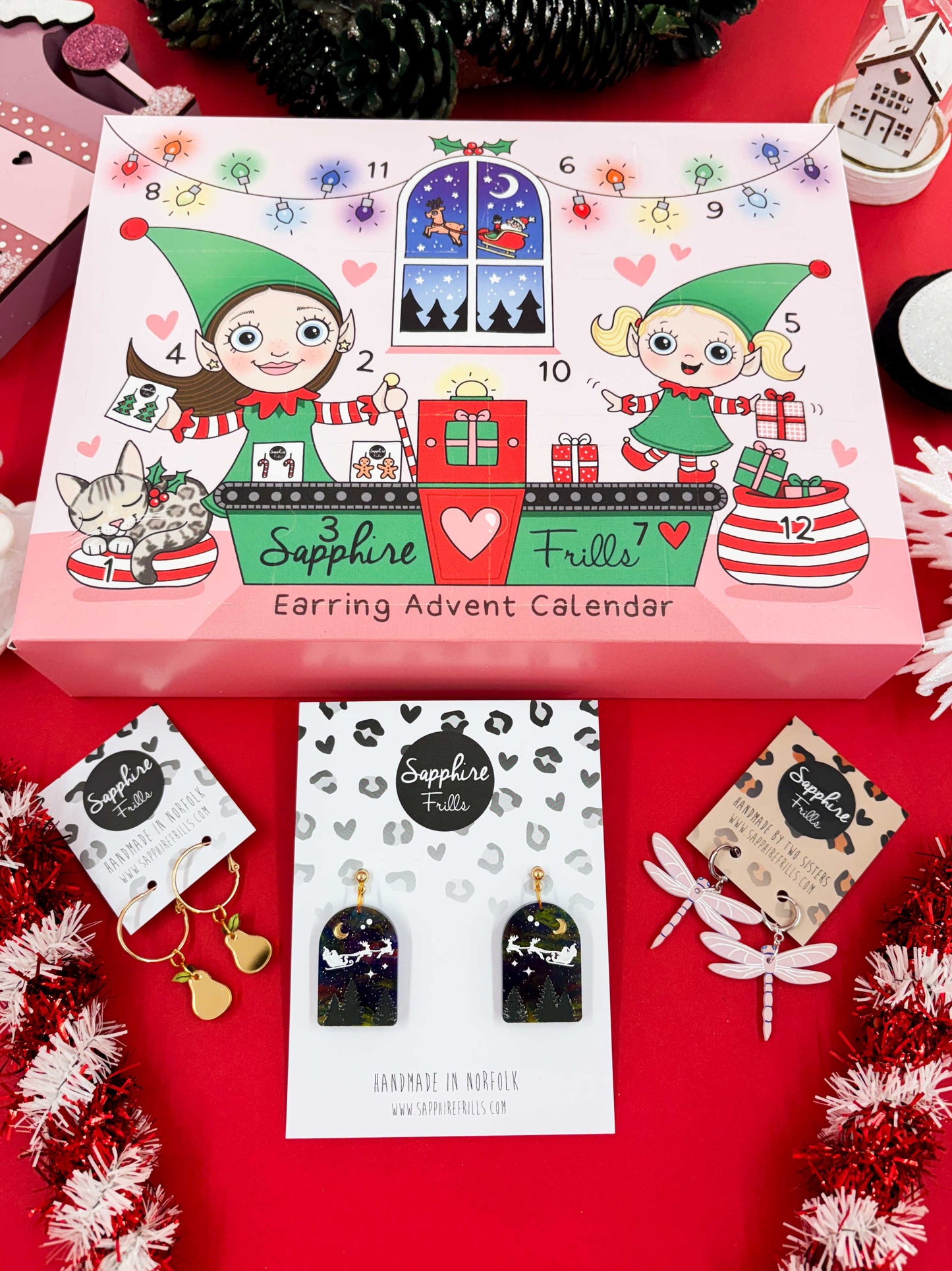 12 Day DANGLE Earring Advent Calendar