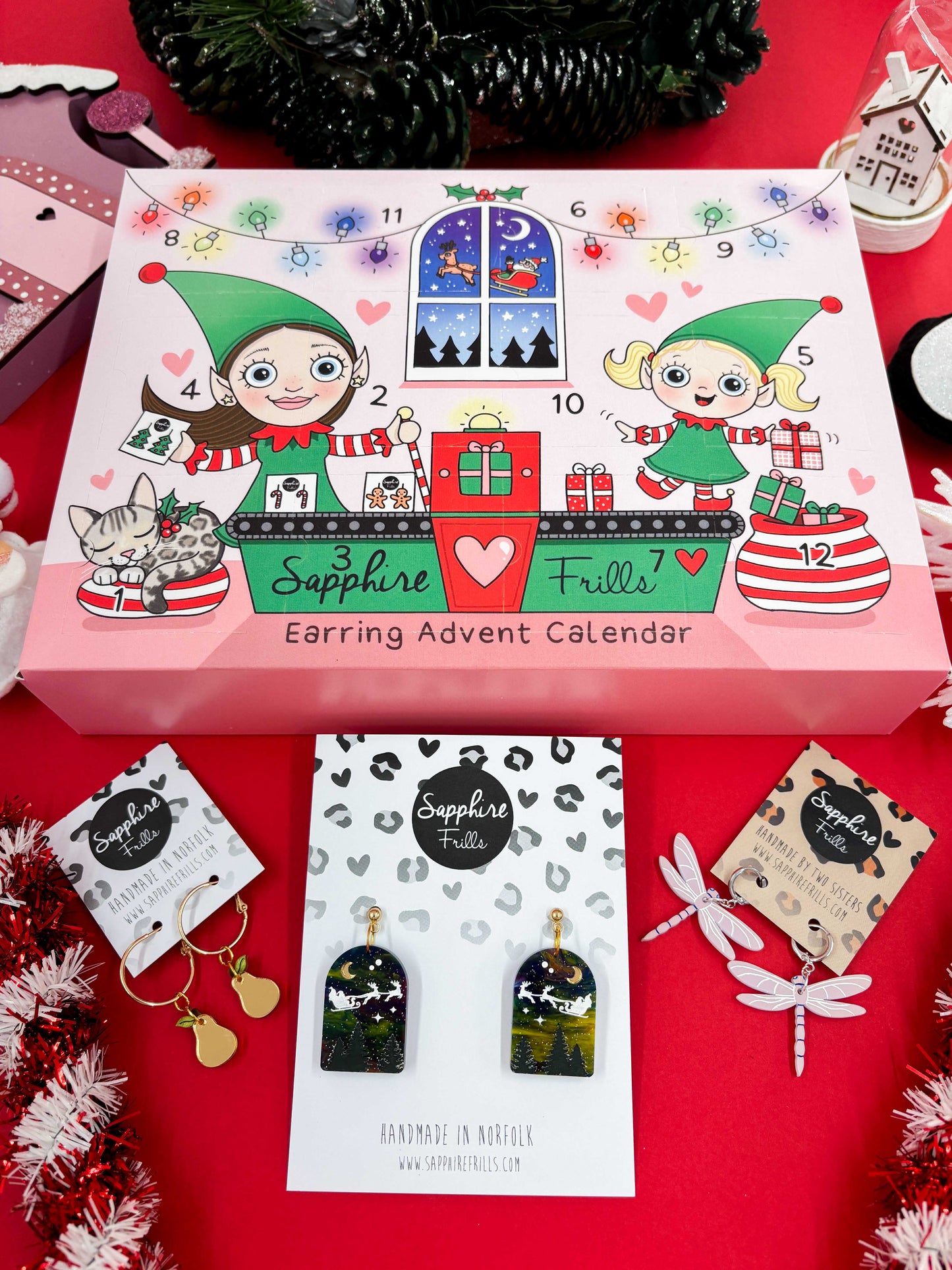 12 Day DANGLE Earring Advent Calendar