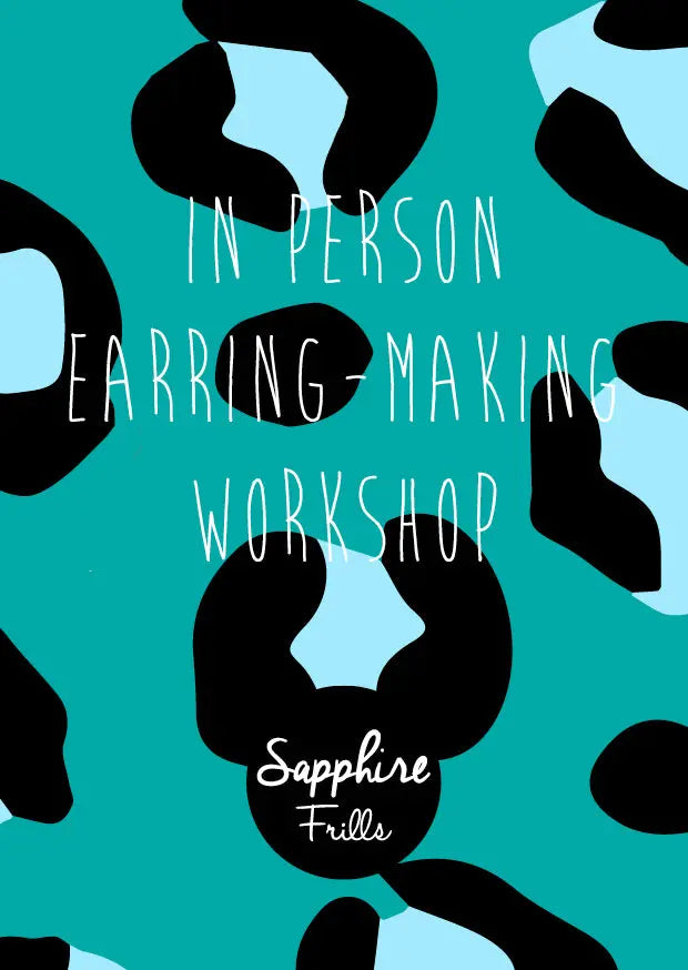 Sat 7th Oct 3.30-6pm Marble Earring-Making Workshop @ Hellesdon Barns - BRING A CHAIR from Sapphire Frills