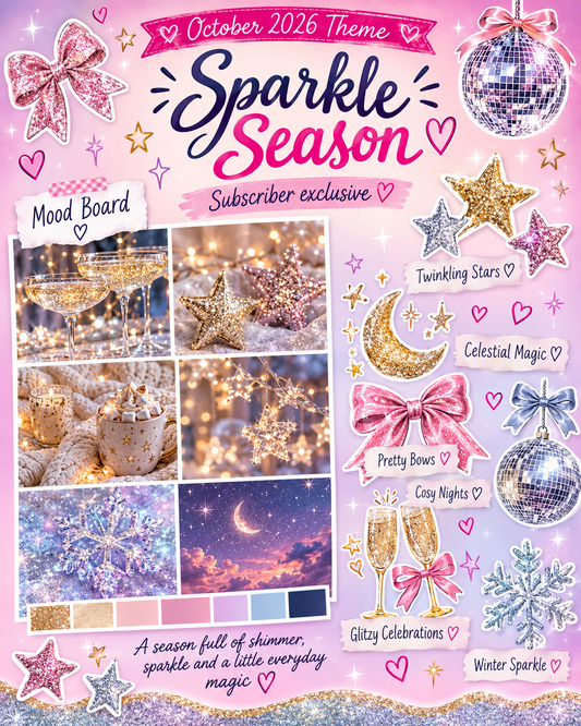 Quarterly Acrylic Earring Subscription Box – Sparkle Season (October 2026)