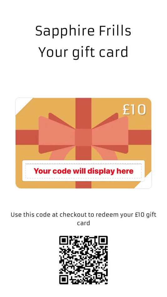 Sapphire Frills e-Gift Voucher Sapphire Frills