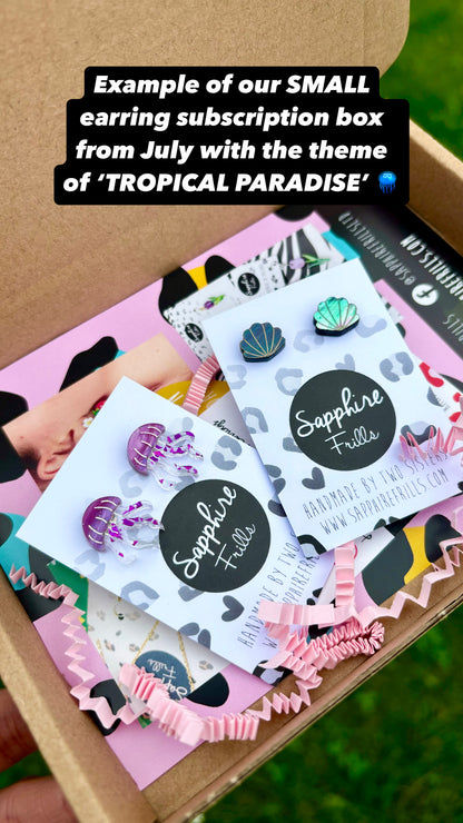 Quarterly Acrylic Earring Subscription Box – Cottagecore Picnic (July 2026)