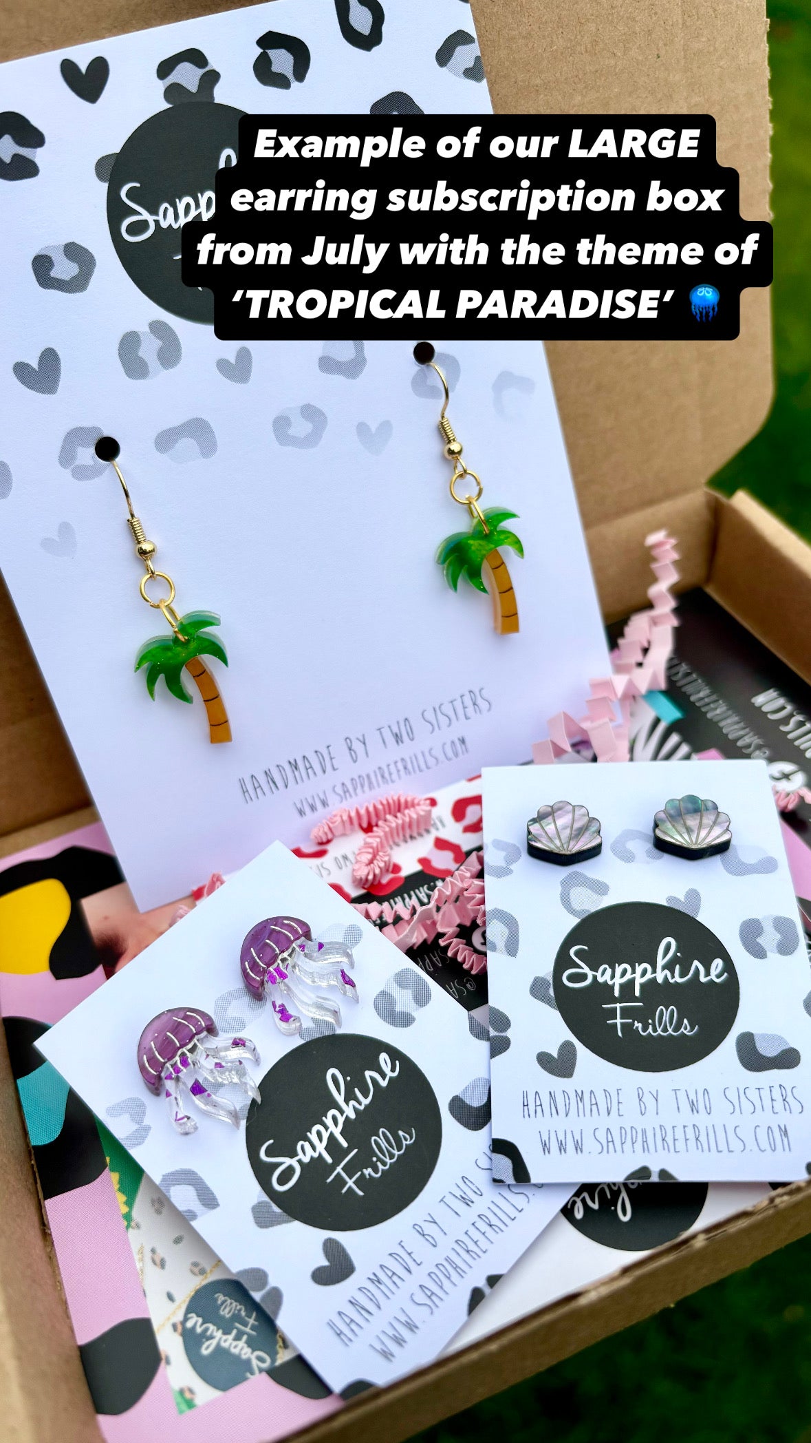 Quarterly Acrylic Earring Subscription Box – Cottagecore Picnic (July 2026)
