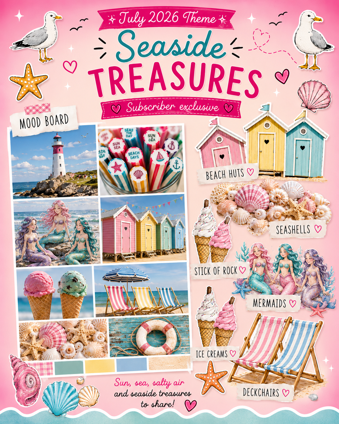 Quarterly Acrylic Earring Subscription Box – Seaside Treasures (July 2026)