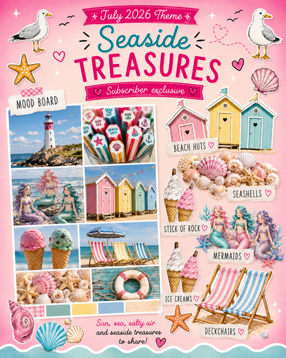 Quarterly Acrylic Earring Subscription Box – Seaside Treasures (July 2026)