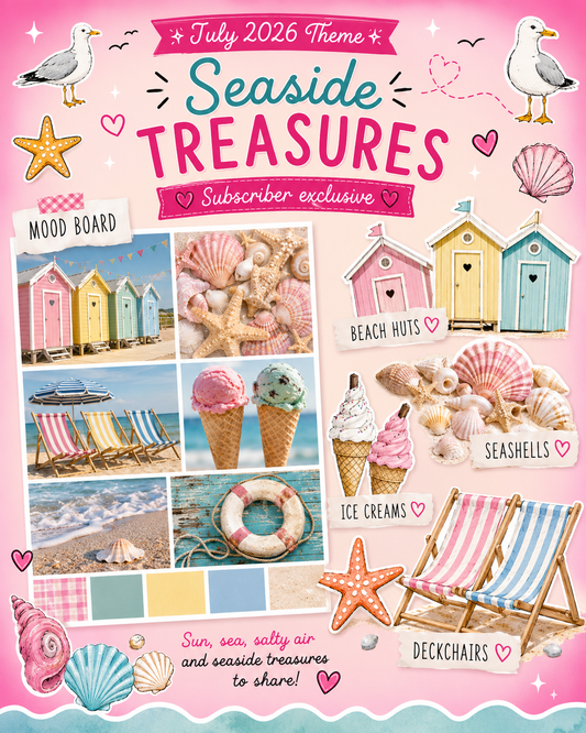 Quarterly Acrylic Earring Subscription Box – Seaside Treasures (July 2026)