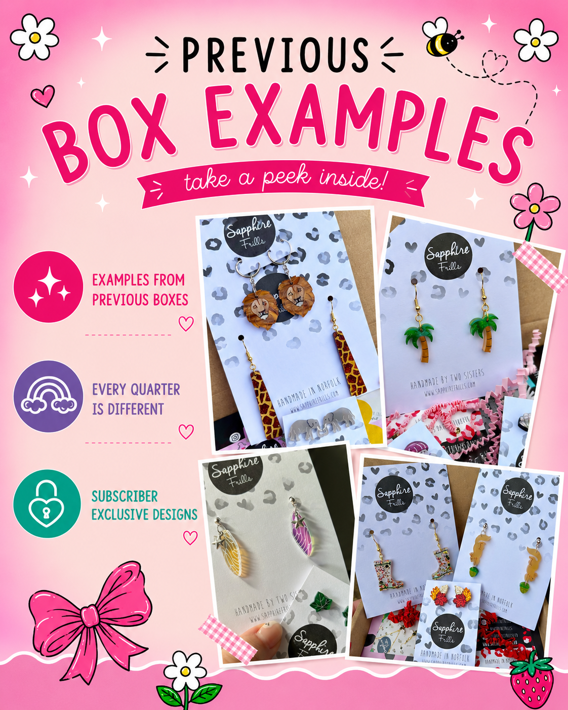 Quarterly Acrylic Earring Subscription Box – Seaside Treasures (July 2026)