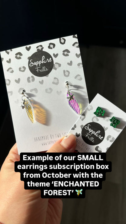 Quarterly Acrylic Earring Subscription Box – Cottagecore Picnic (July 2026)
