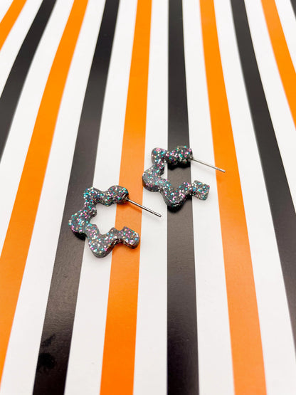 Copy of Pink Iridescent Acrylic Hoops from Sapphire Frills