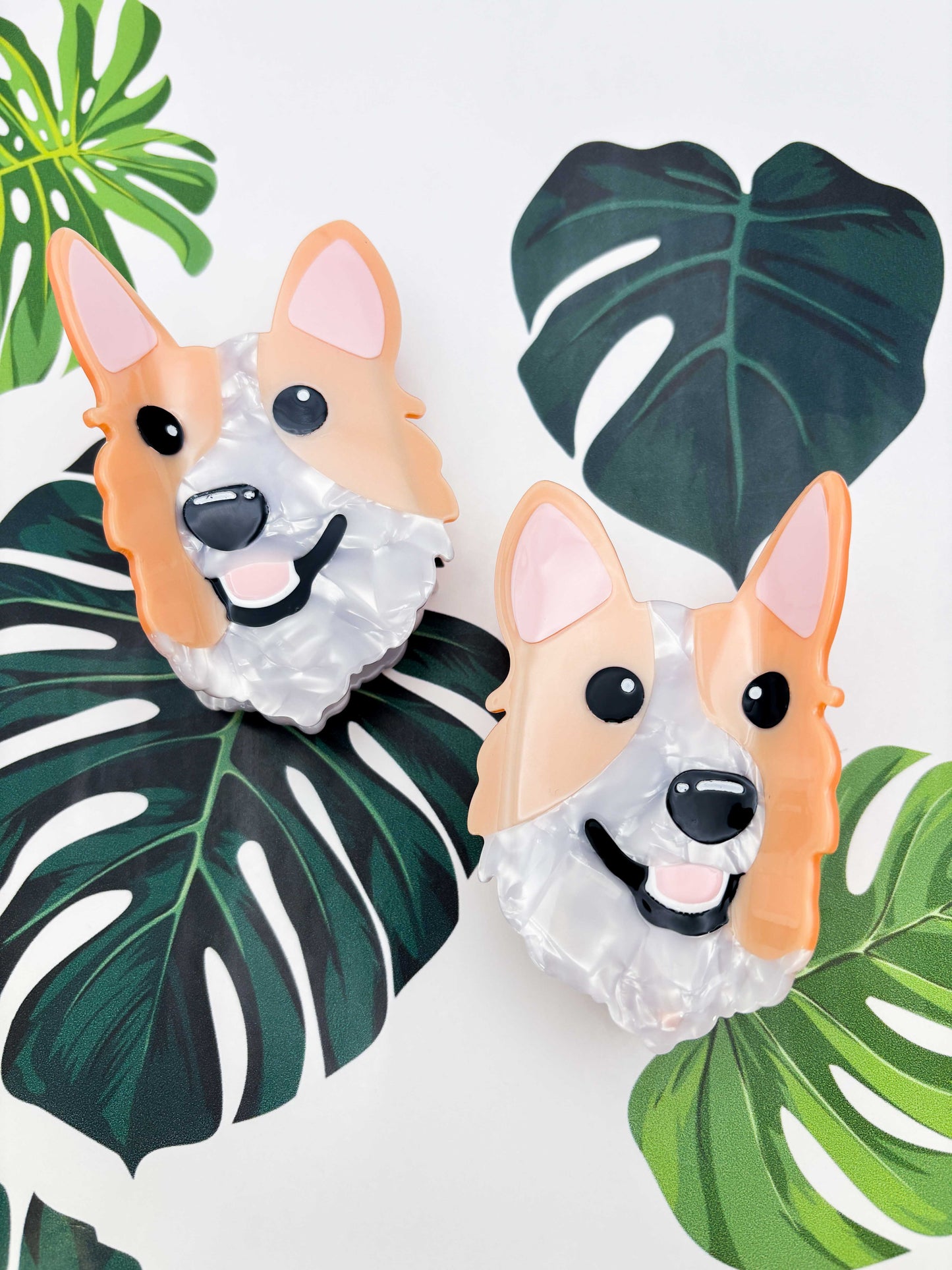 Large Corgi Claw Clip