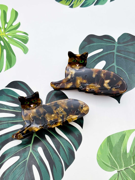Medium Tortoise Shell Cat Claw Clip