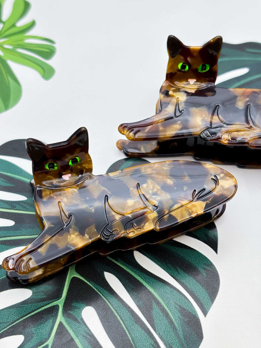 Medium Tortoise Shell Cat Claw Clip
