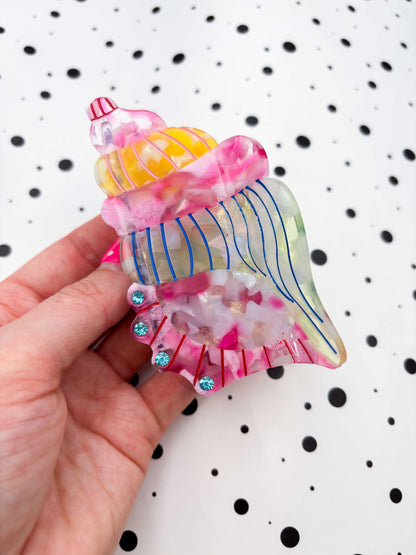 Large Conch Shell Claw Clip