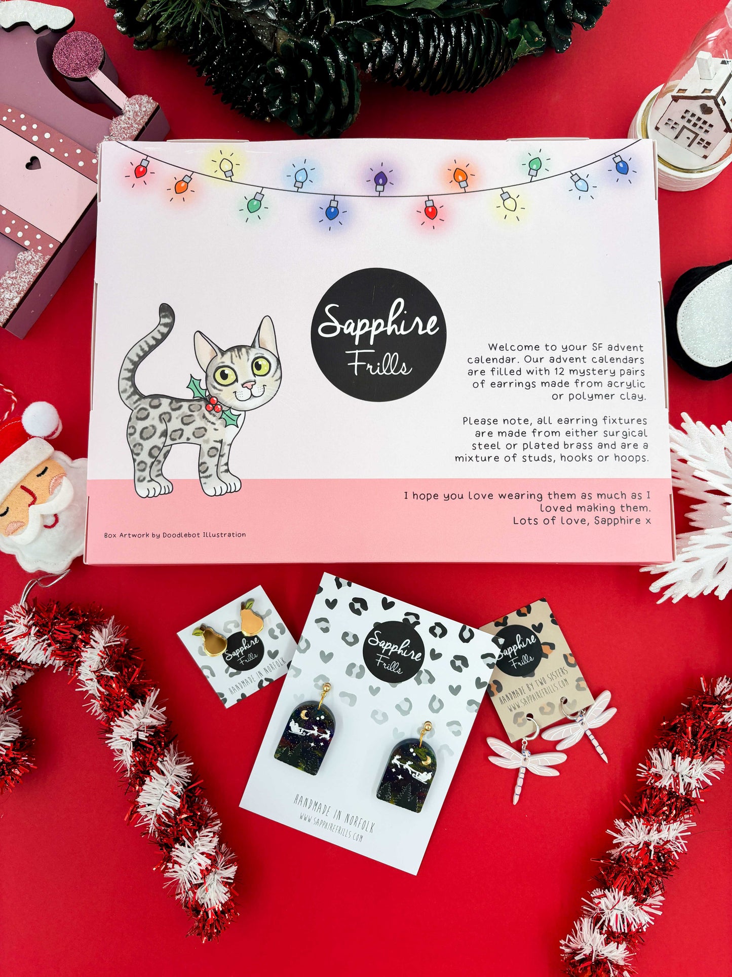 12 Day MIXED (Stud, Ball Stud, Hook & Hoop) Earring Advent Calendar