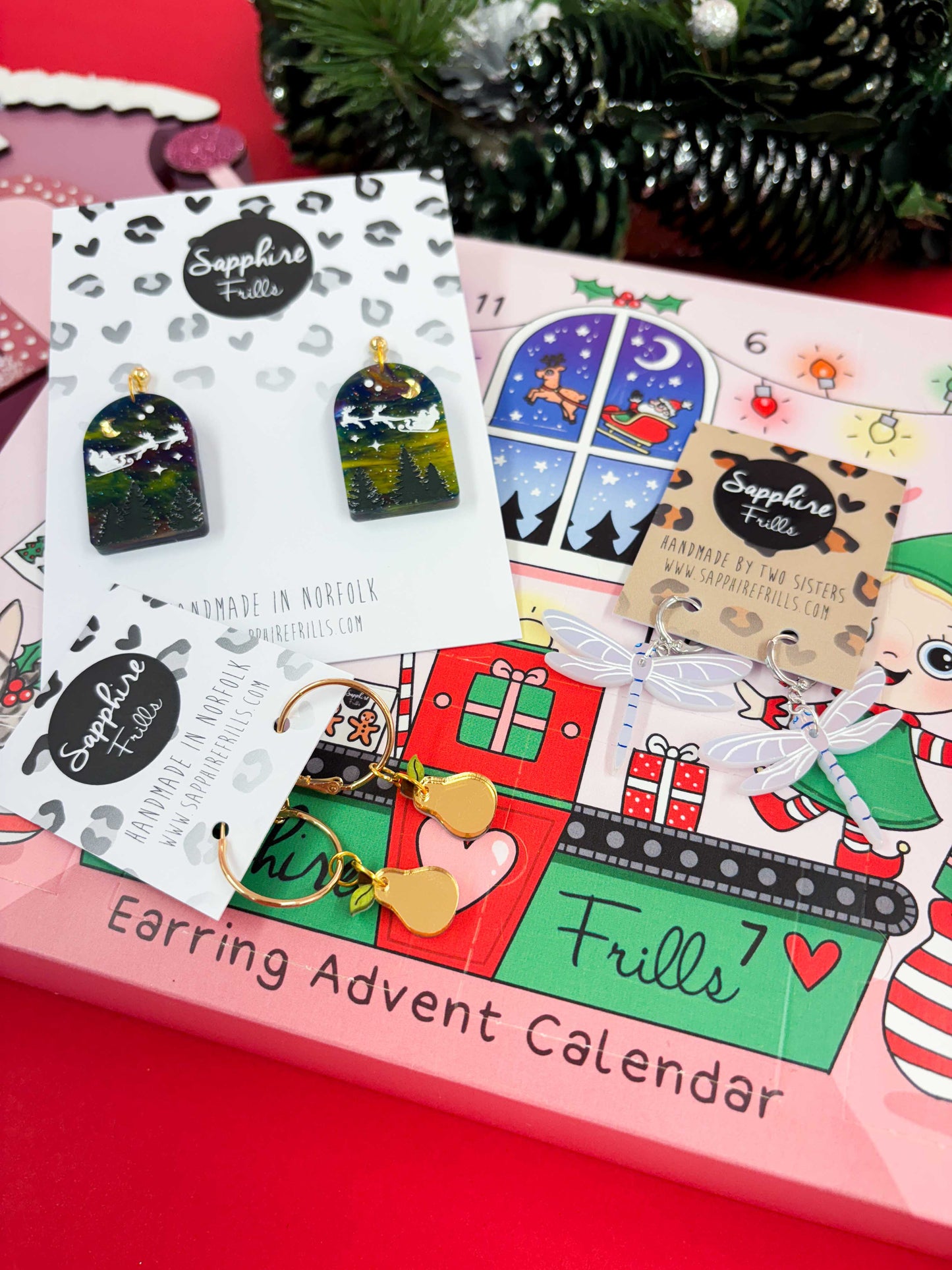 12 Day DANGLE Earring Advent Calendar