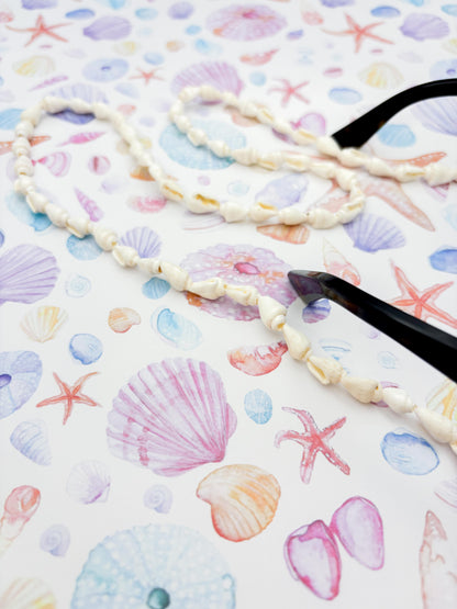 Ivory Conch Shell Glasses Chain