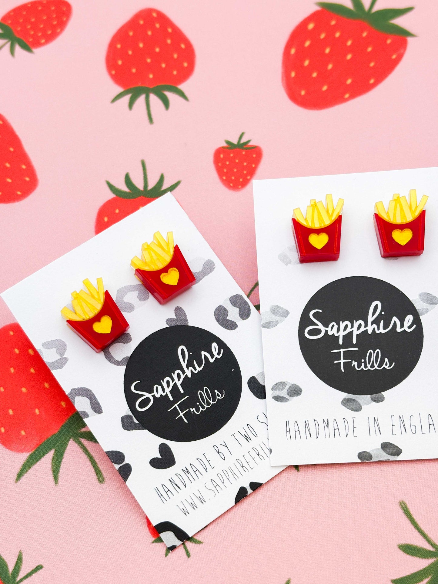 Small 'Fries Before Guys' Stud Earrings