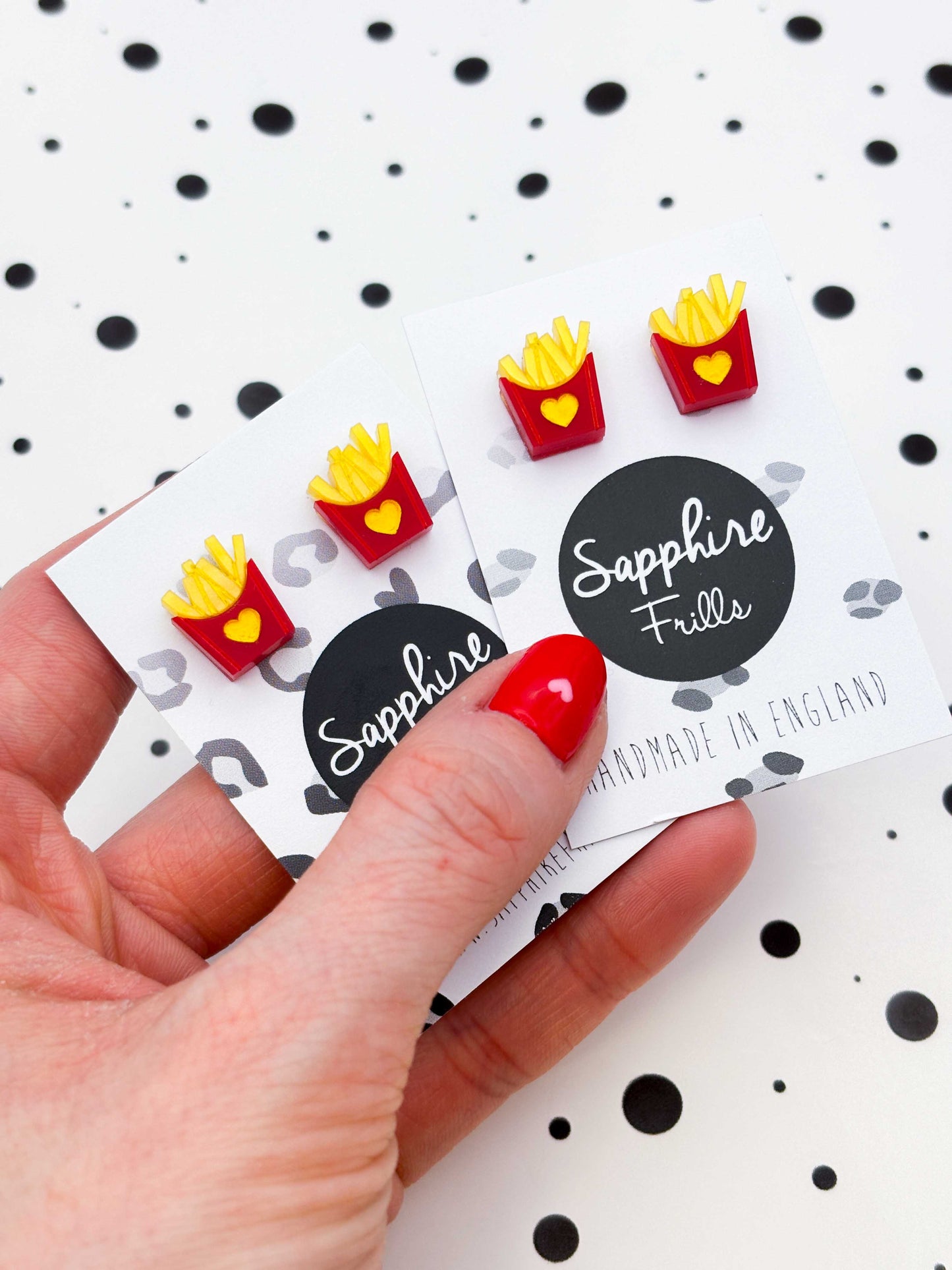 Small 'Fries Before Guys' Stud Earrings
