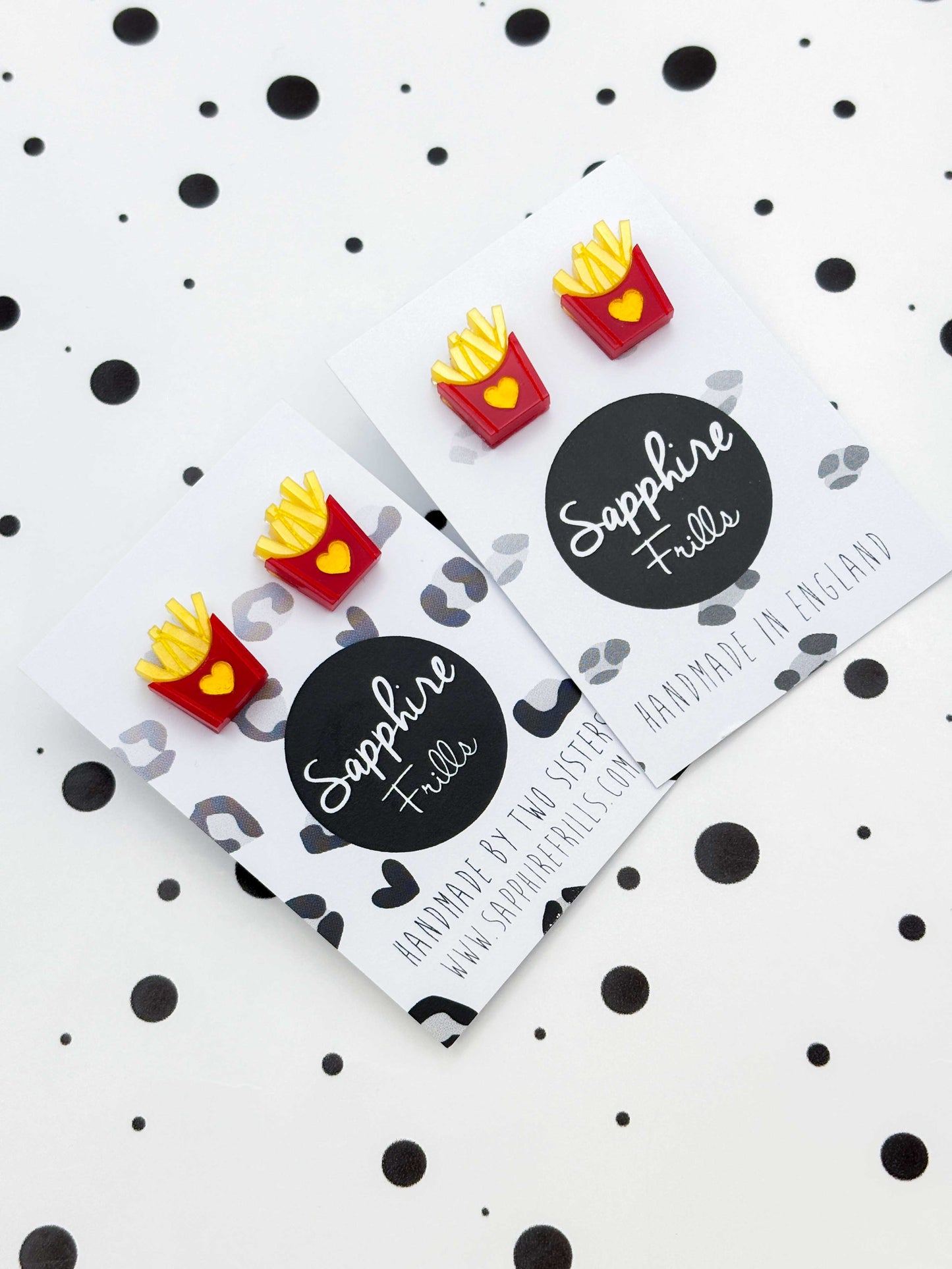 Small 'Fries Before Guys' Stud Earrings