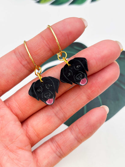 Medium Labrador Dangle Earrings or Necklace – Hypoallergenic Stainless Steel