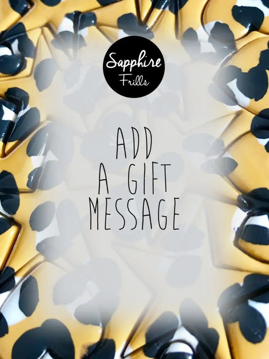 FREE Gift Message Sapphire Frills